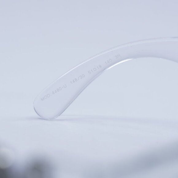 Versace VE4480U 148/30 Sunglasses Crystal Oval Frame, Green with Silver Lenses main image 4